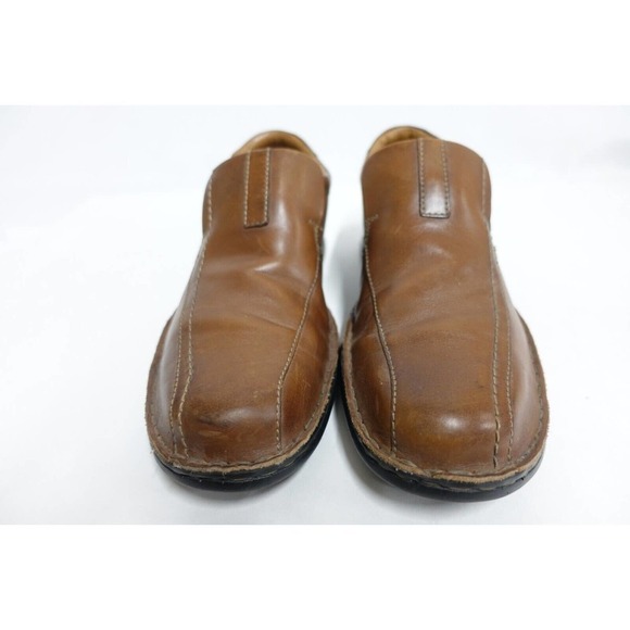 CLARKS Touareg Vibe Brown Sz 10 M Men Leather Slip-On Loafers main image 9